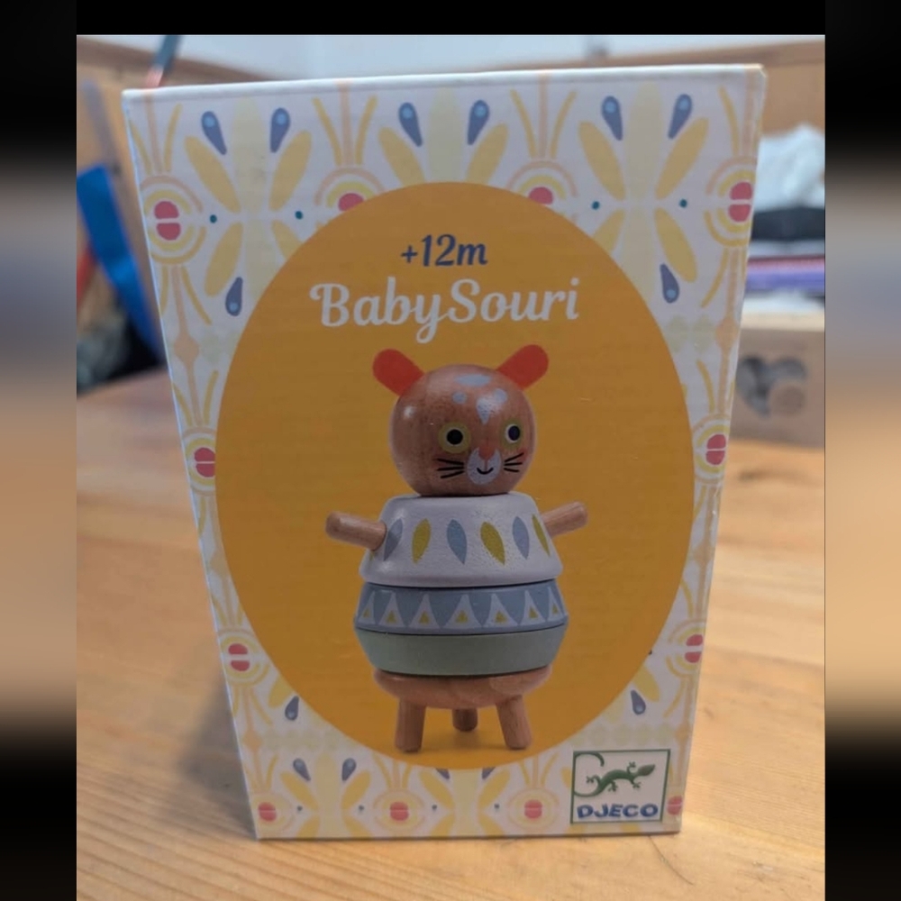 NWT Djeco BabySouri Wooden Toy